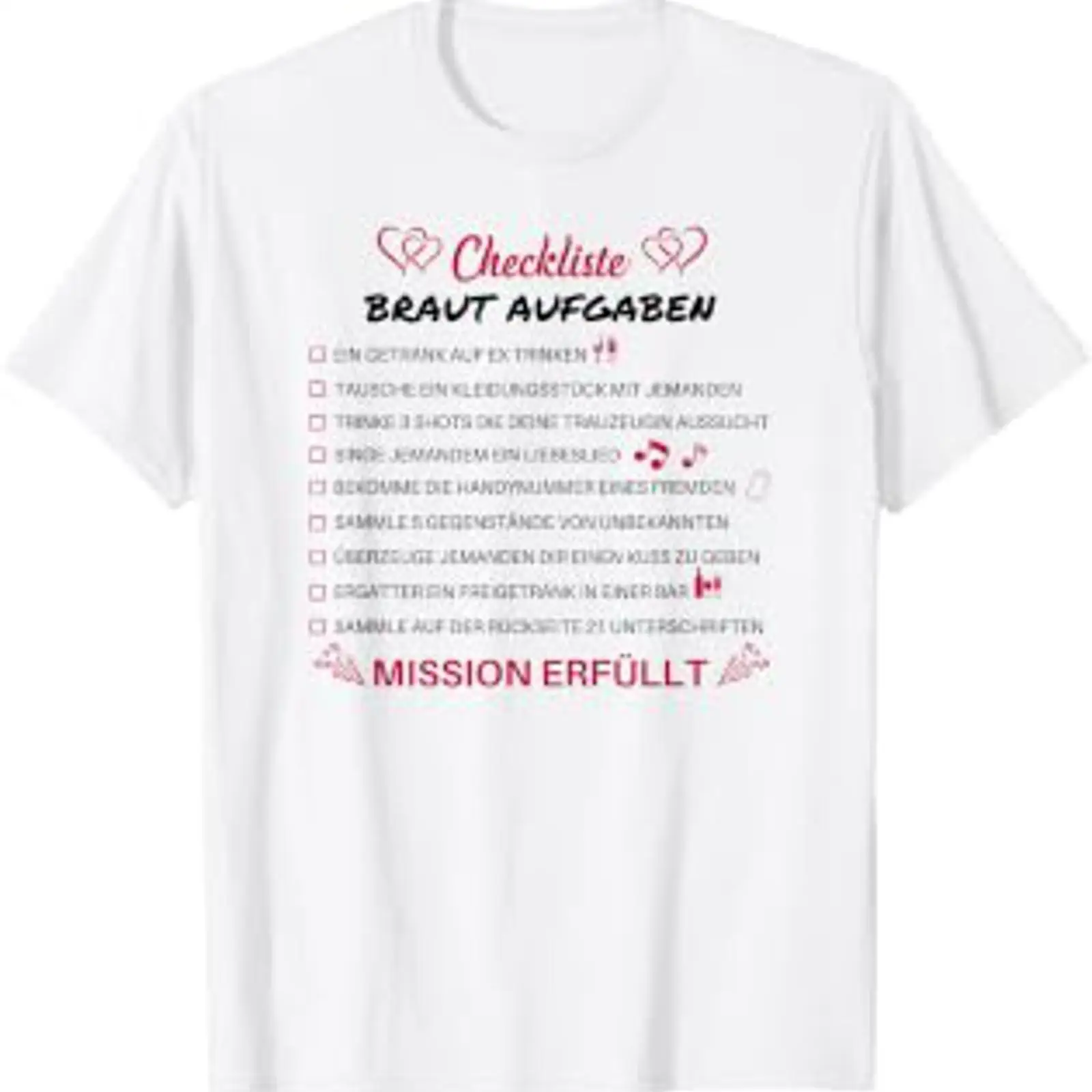Men'S Grooming Checklist - Lista de Tarefas da Noiva, Camiseta