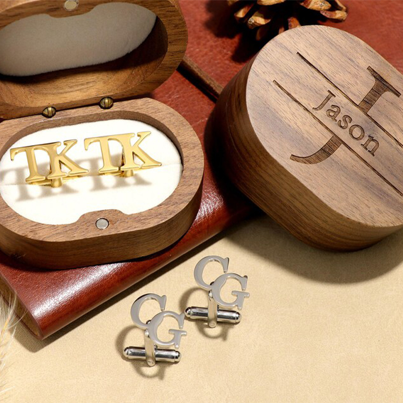 Men'S Grooming Options - Abotoaduras com nome personalizado para homens,