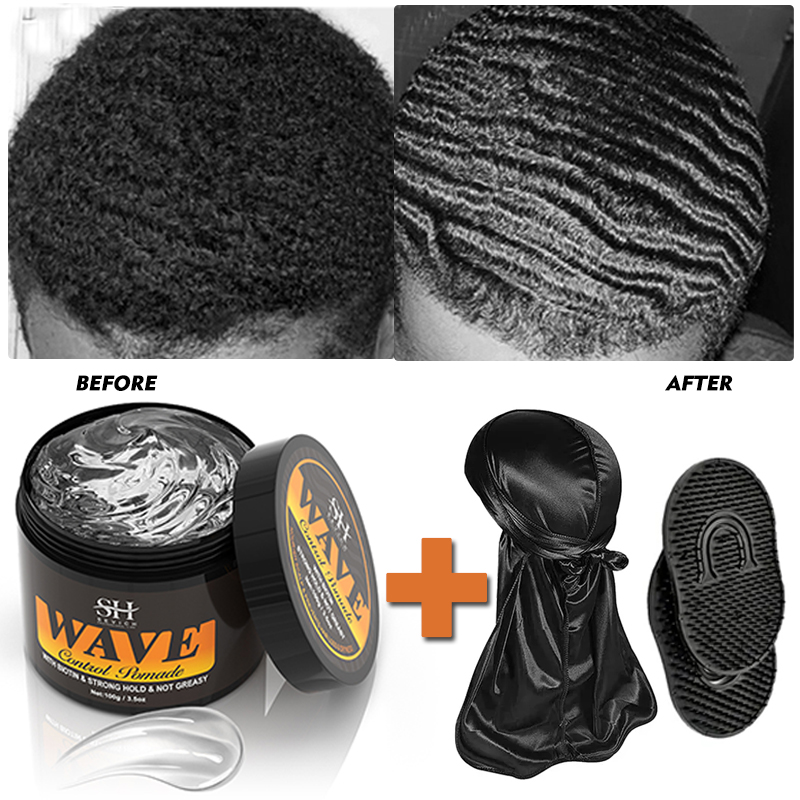 Men'S Grooming Gel - 360 ondulado frizz controle gel forte