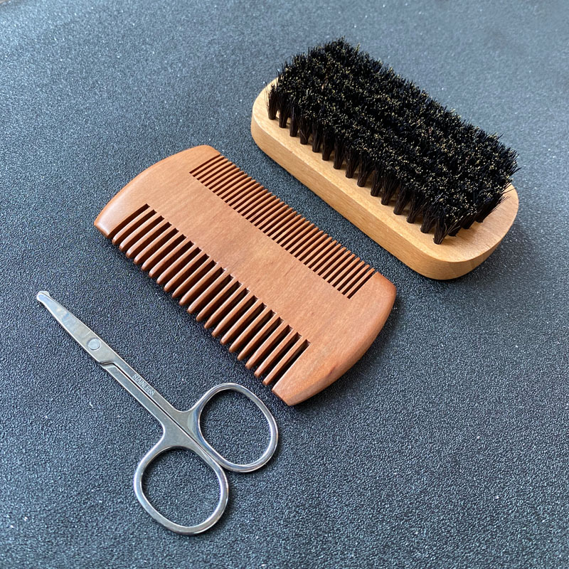 Mens Grooming Kit Bag - Conjunto de Cuidados para Barba Masculina,