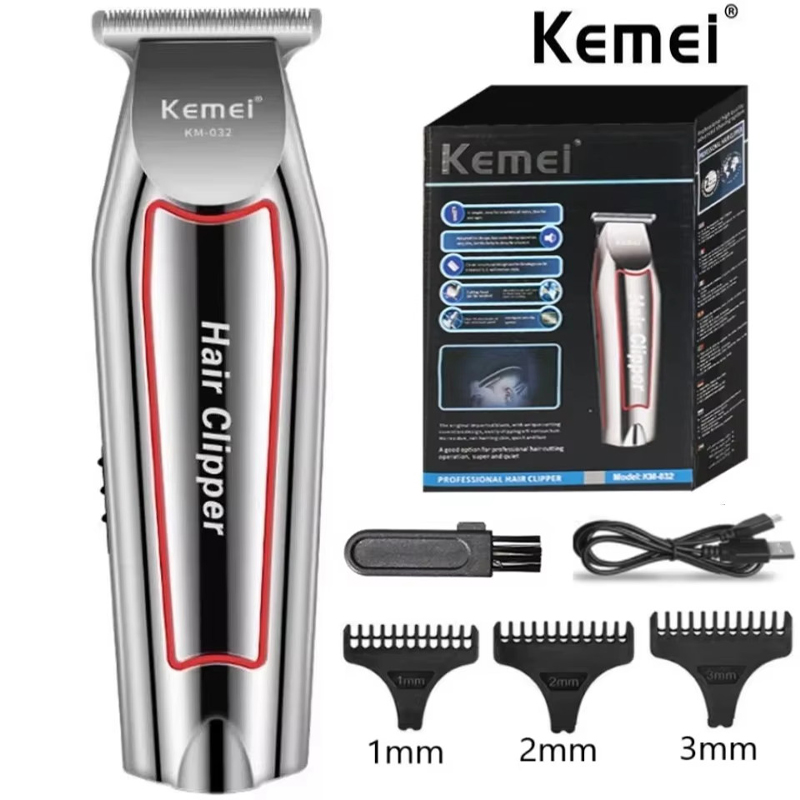 Mens Grooming Box - Aparador de Cabelo Elétrico Kemei KM-032