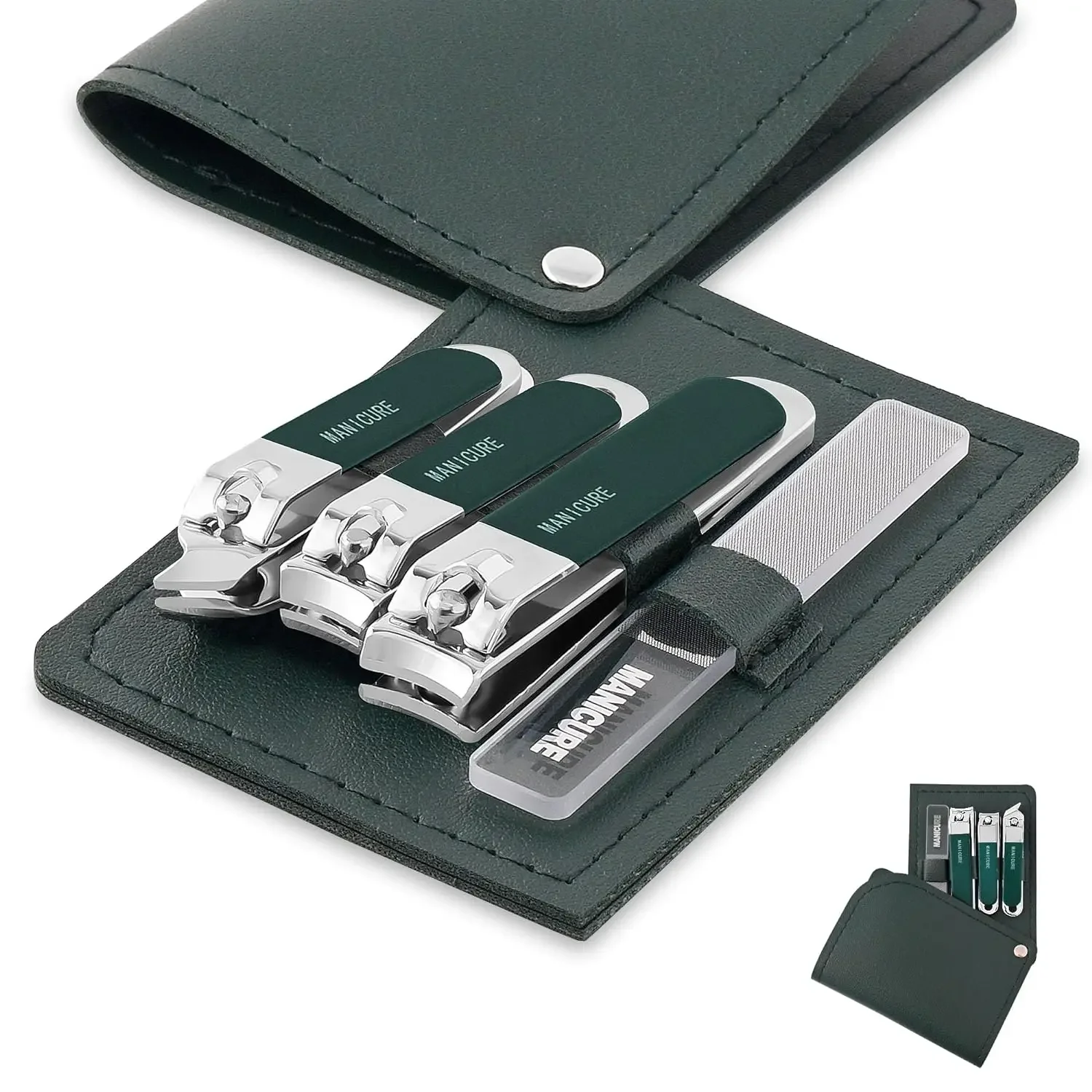 Mens Grooming Travel Kit - Kit de Manicure Profissional para Viagem