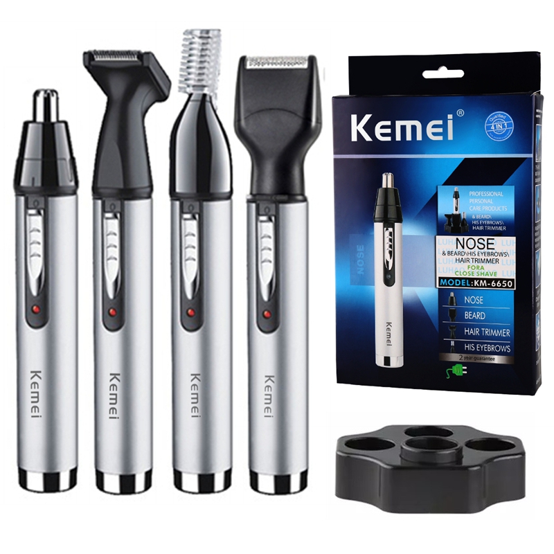 Men'S Grooming Nose And Ear - Kemei recarregável tudo em um aparador