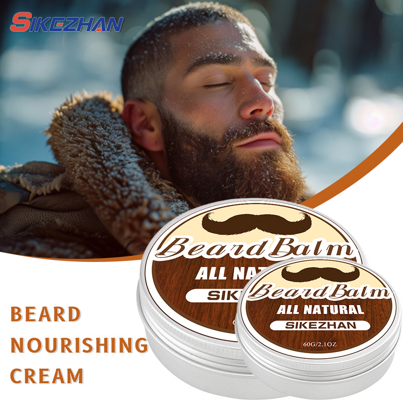 Aftershave Balm Mens - Bálsamo de barba natural cera óleo
