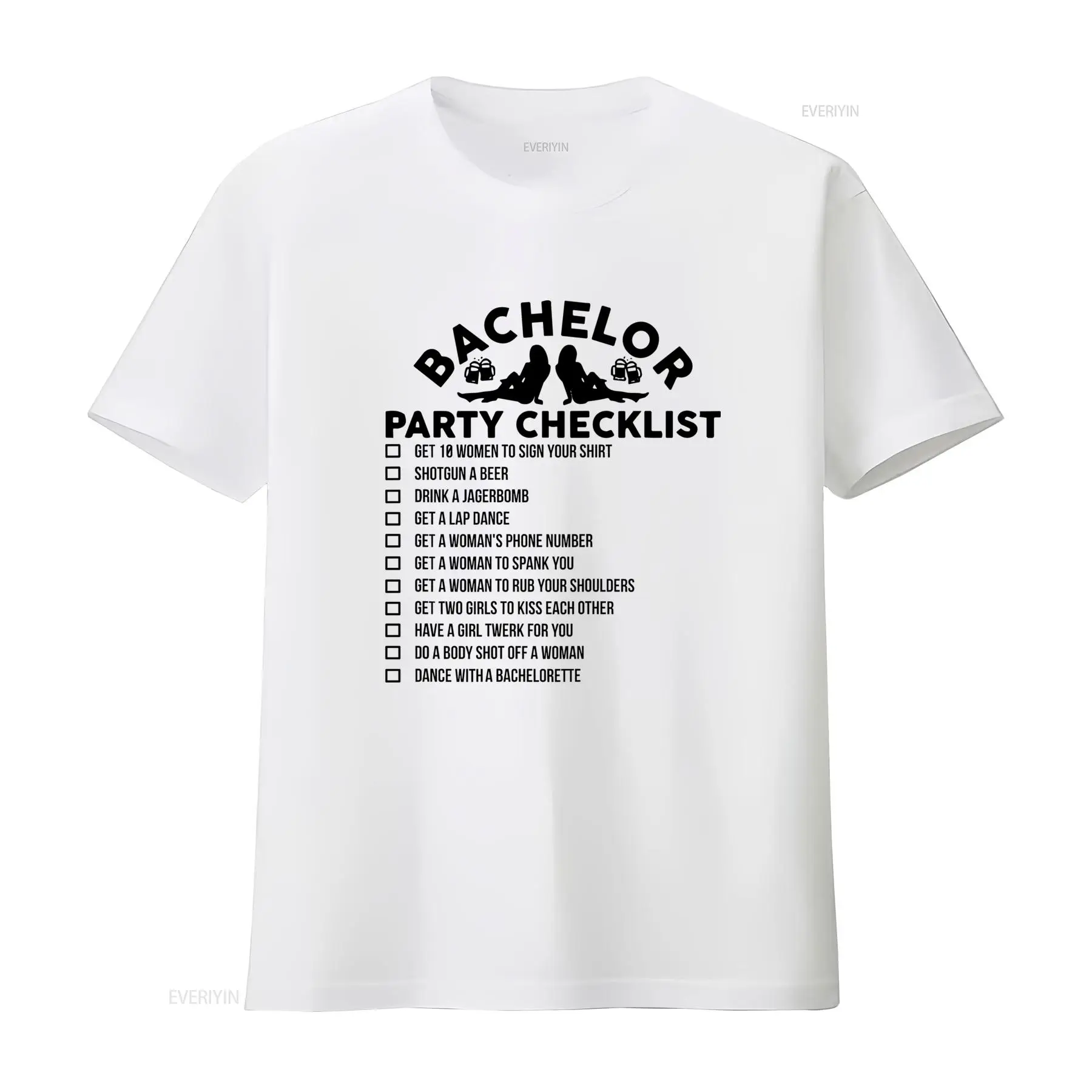 Men'S Grooming Checklist - Camiseta engraçada com lista de verificação