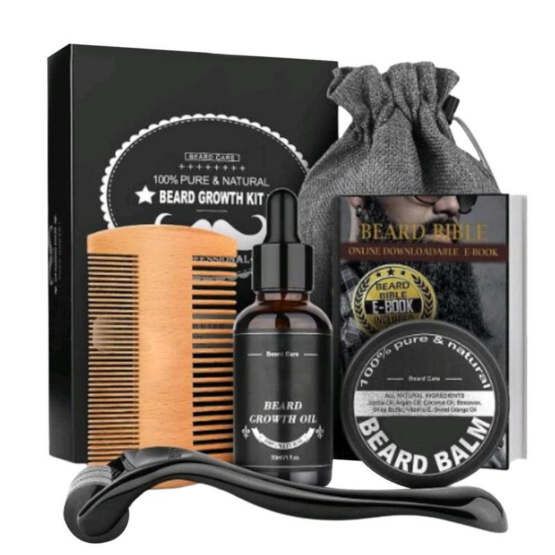 Mens Grooming Kit Bag - Conjunto de barba para homens, 5