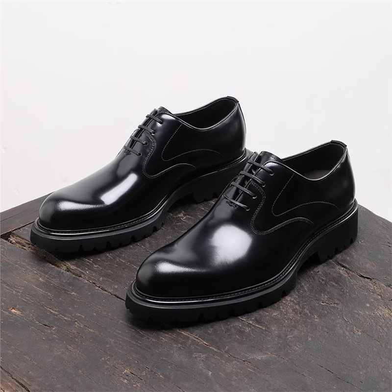Young Men'S Grooming - Sapatos de Couro Casuais Estilo Britânico