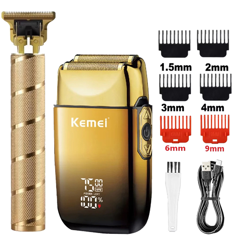 Mens Grooming Box - Aparador de Cabelo Kemei KM-TX10 T9,