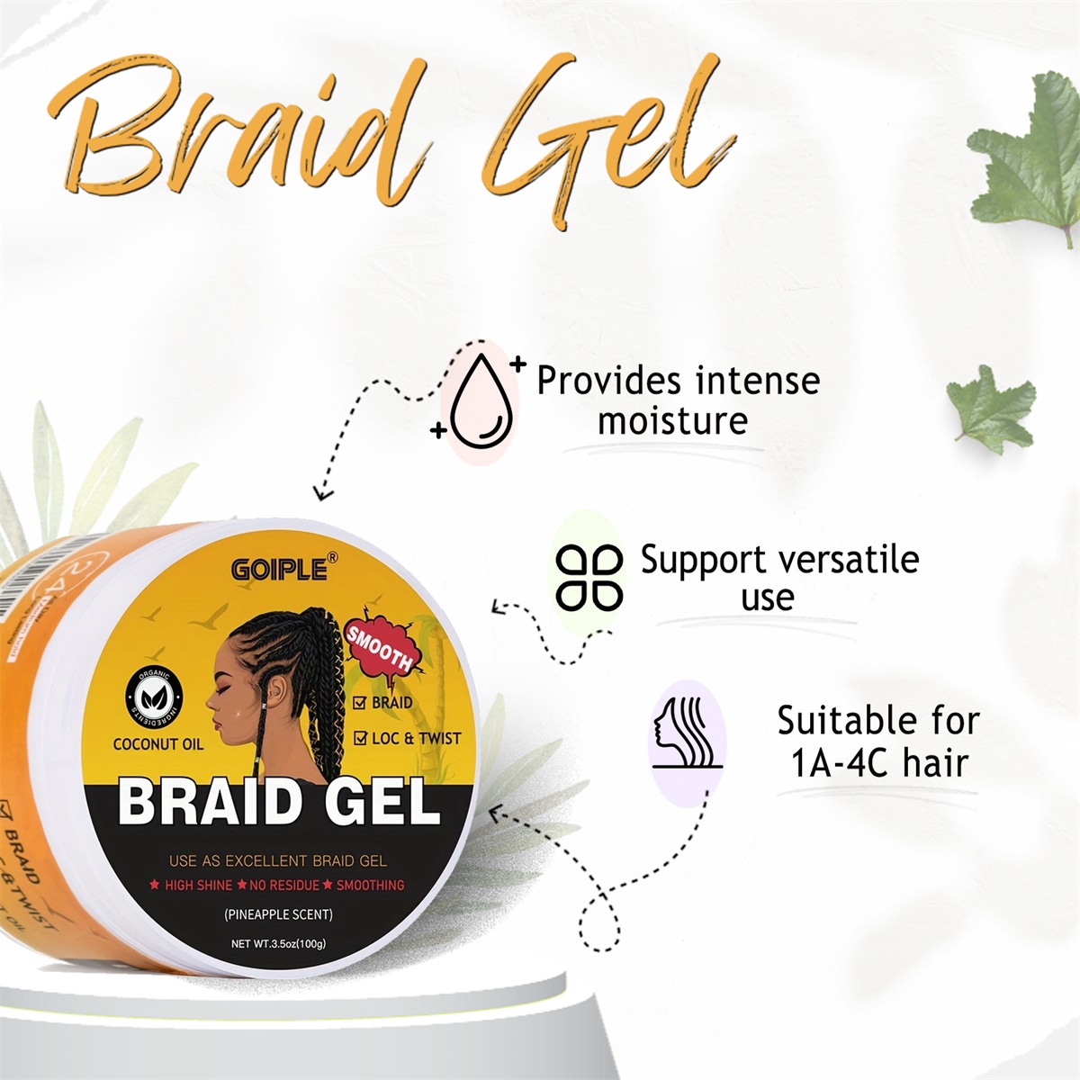Gel para Tranças de Alto Brilh - Men'S Grooming Gel avaliação e preço