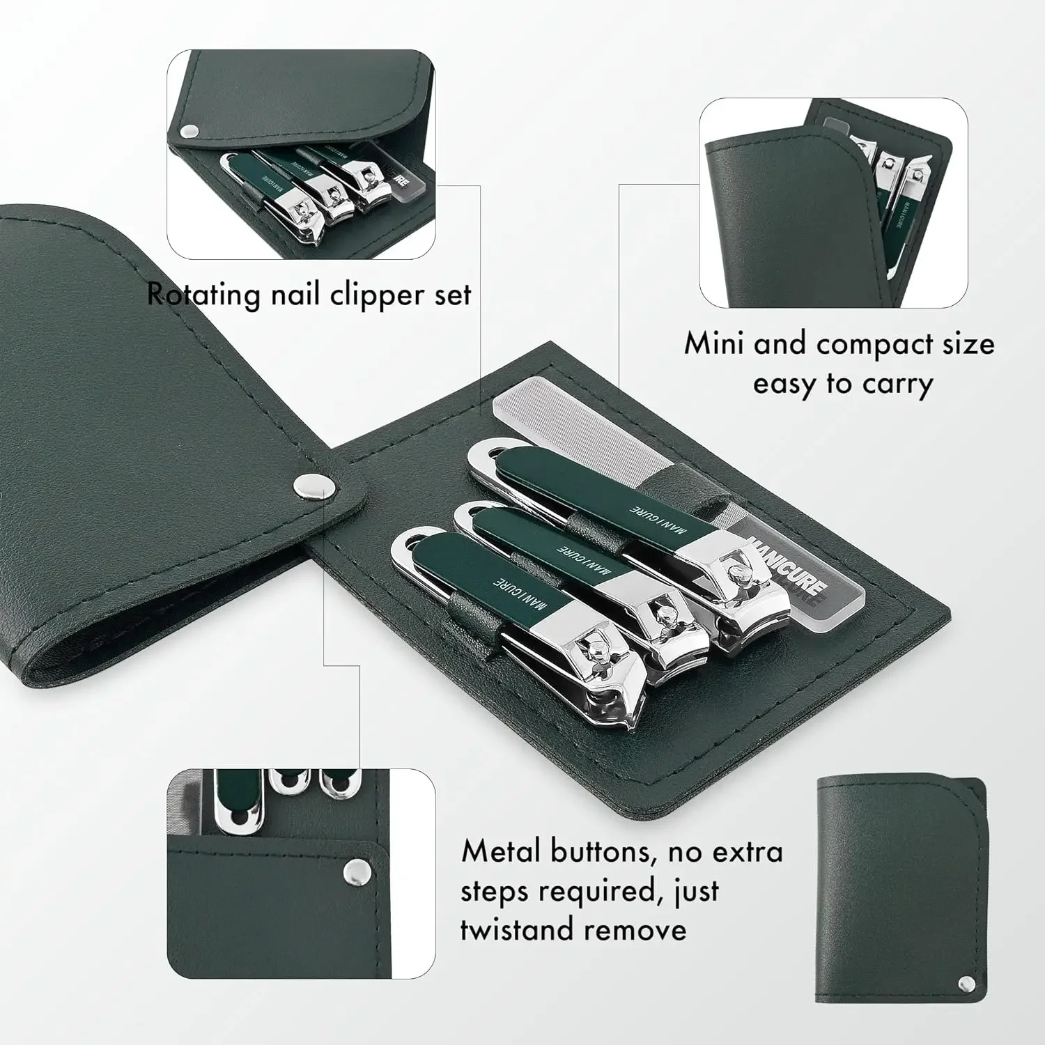 Conjunto de Cortadores de Unha - Mens Grooming Travel Kit avaliação e preço