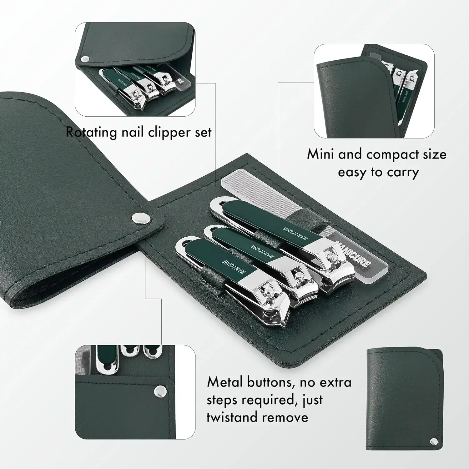 Kit de Manicure Profissional d - Mens Grooming Travel Kit avaliação e preço