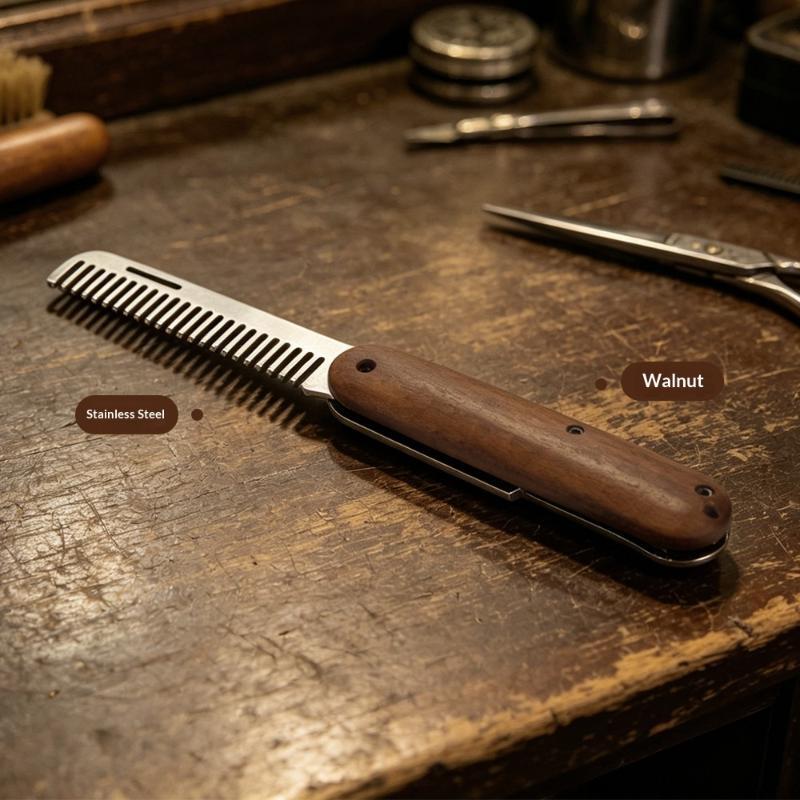 1 Pente de Barba Dobrável Prof - Mens Grooming Travel Kit avaliação e preço