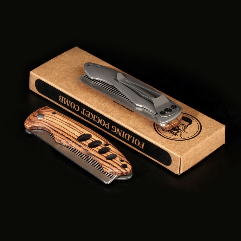 Pente Dobrável de Madeira Maci - Mens Grooming Kit Bag avaliação e preço