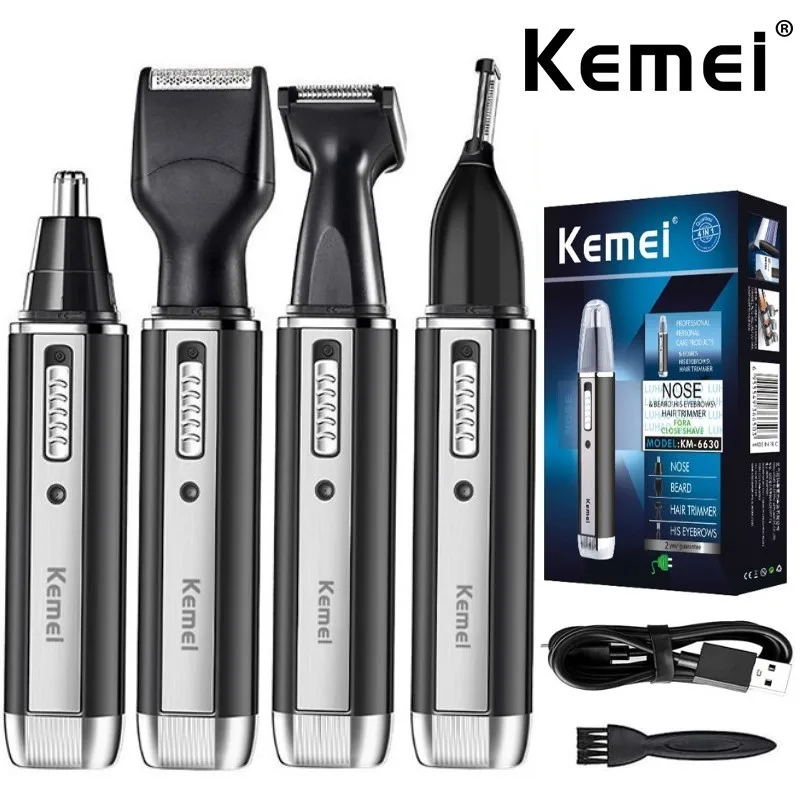 Kemei 4 em 1 aparador para hom - Men'S Grooming Nose And Ear avaliação e preço