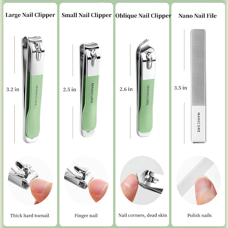 Conjunto de Manicure com 4 Peç - Mens Grooming Travel Kit avaliação e preço