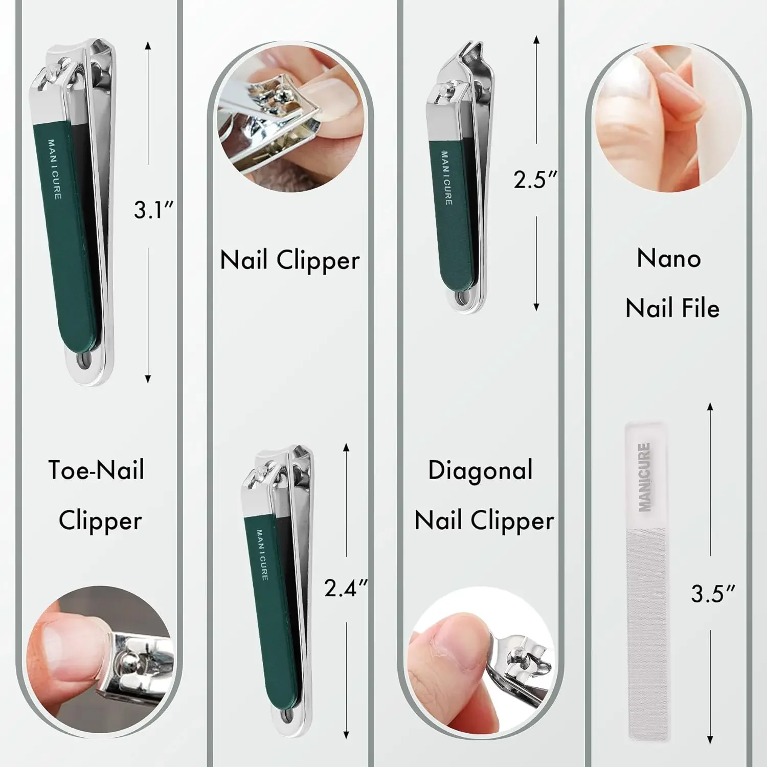 Kit de Manicure Profissional p - Mens Grooming Travel Kit avaliação e preço