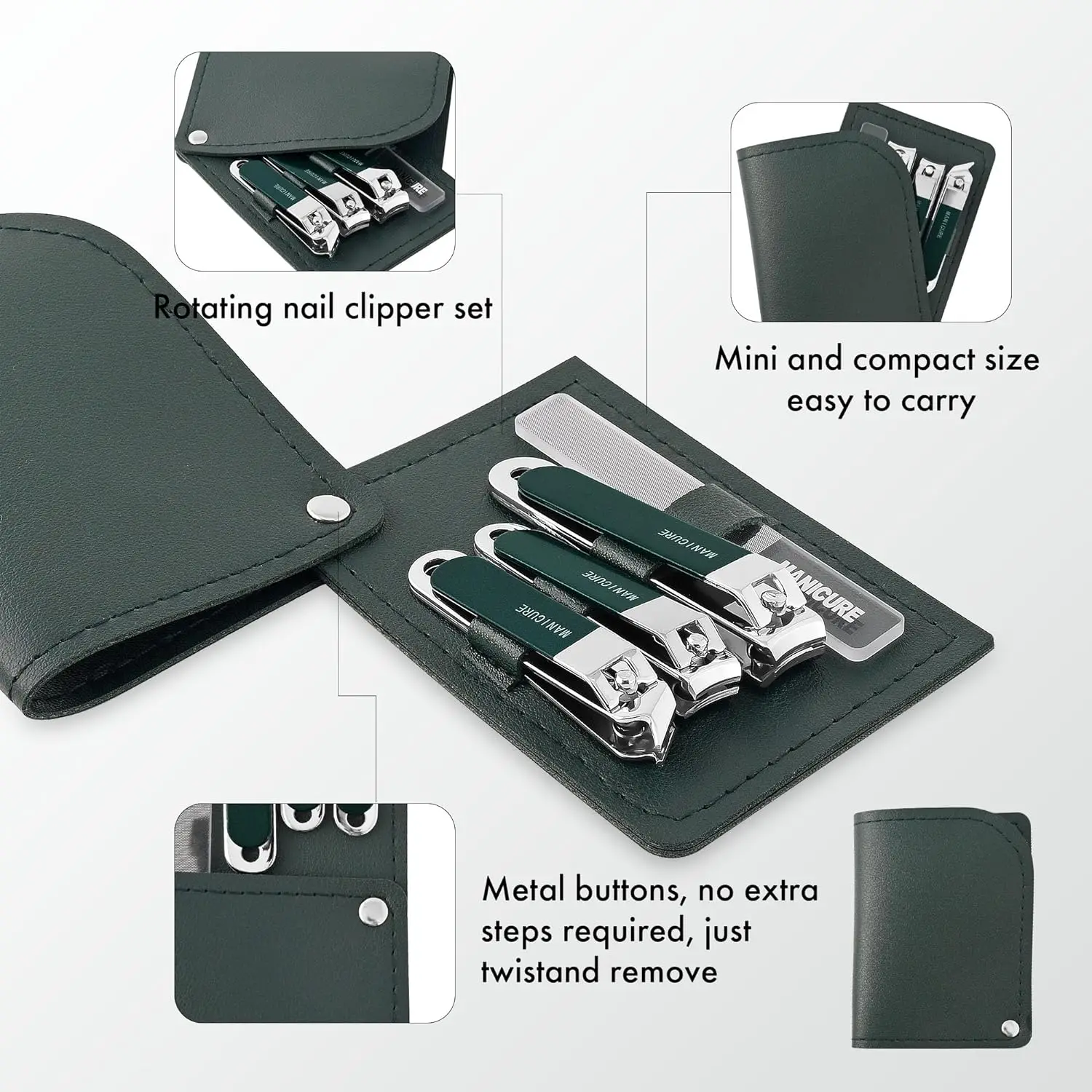 Kit de Manicure Profissional p - Mens Grooming Travel Kit avaliação e preço