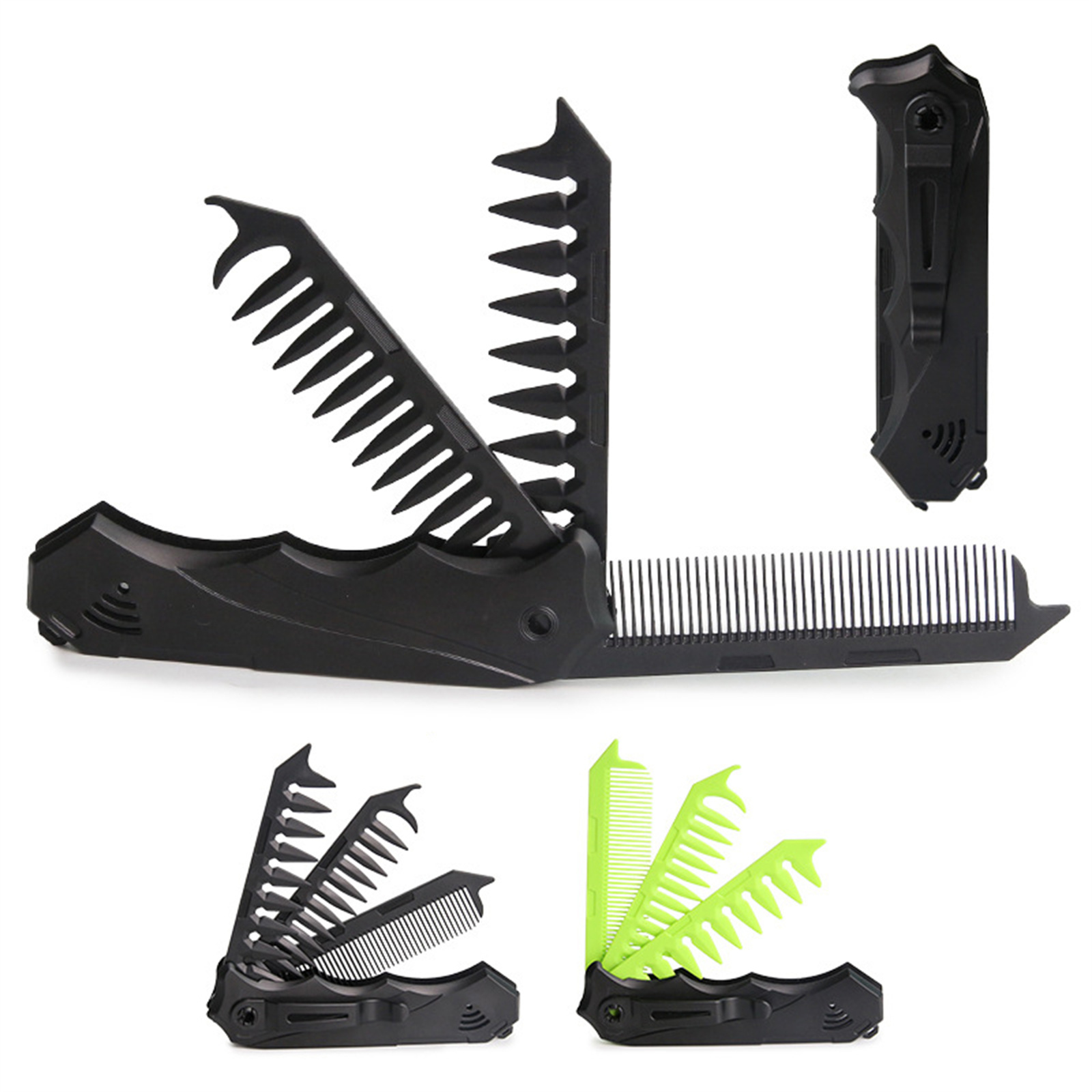 Pente dobrável de dente duplo  - Men'S Grooming Products avaliação e preço