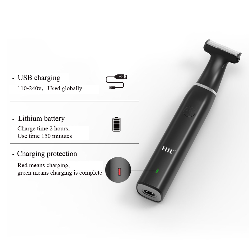 Htc masculino elétrico virilha - Men'S Grooming Shaver avaliação e preço