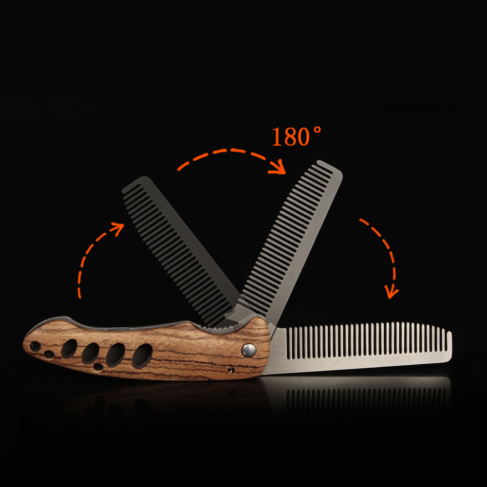 Pente Dobrável de Madeira Maci - Mens Grooming Travel Kit avaliação e preço