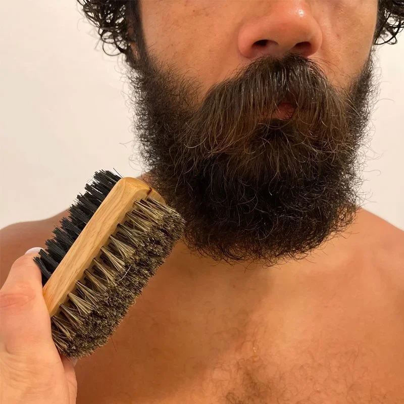 Escova para Barba com Cabo de  - Men'S Grooming Products avaliação e preço