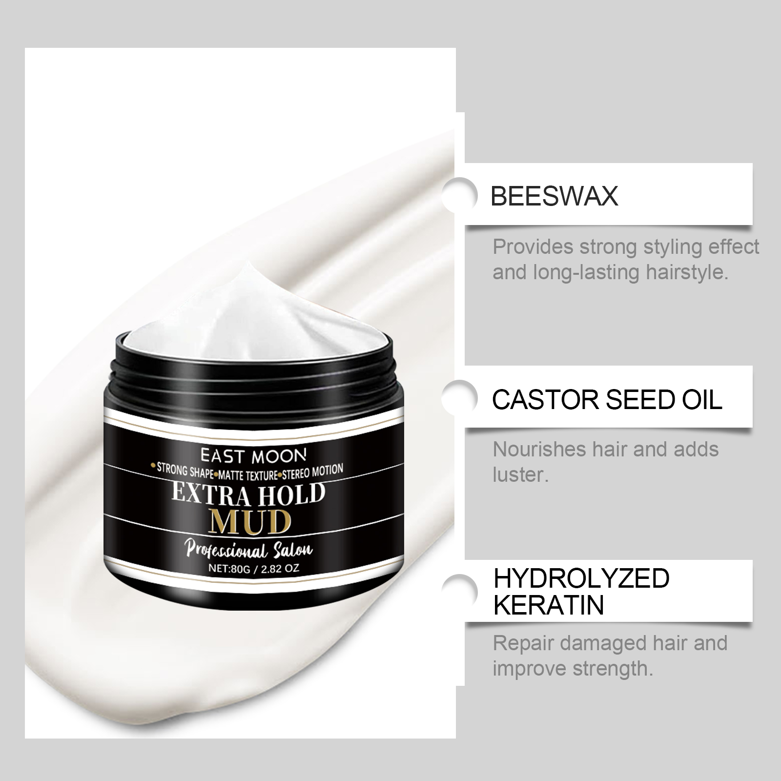 Creme de estilo de cabelo de q - Men'S Grooming Gel avaliação e preço