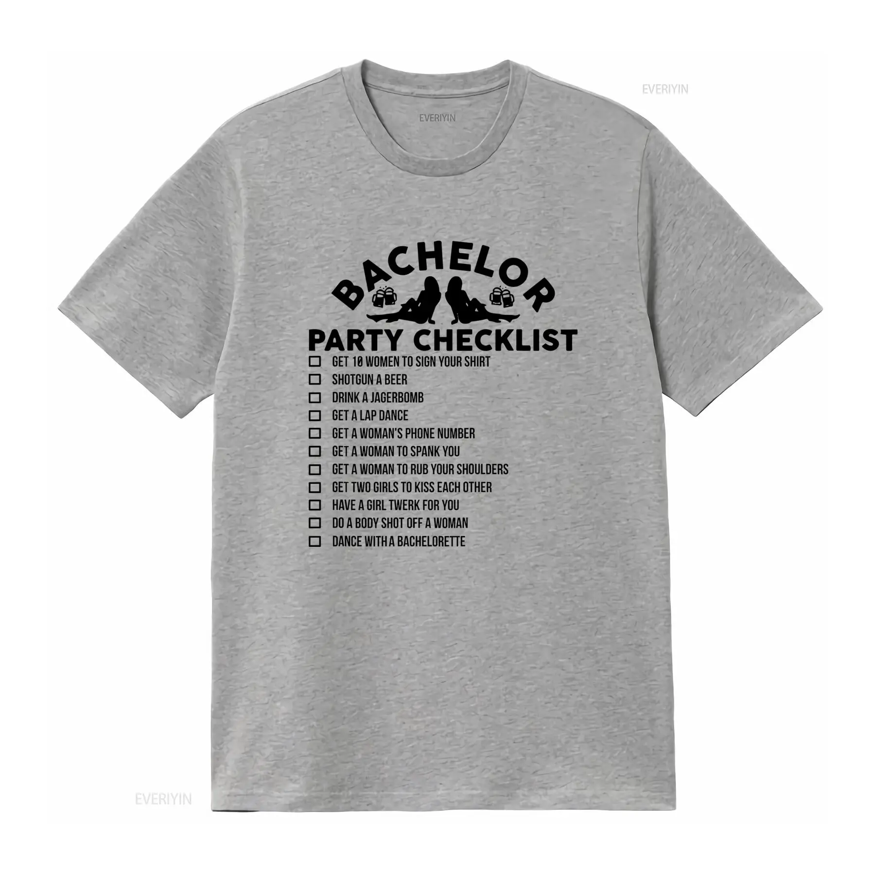 Camiseta engraçada com lista d - Men'S Grooming Checklist avaliação e preço