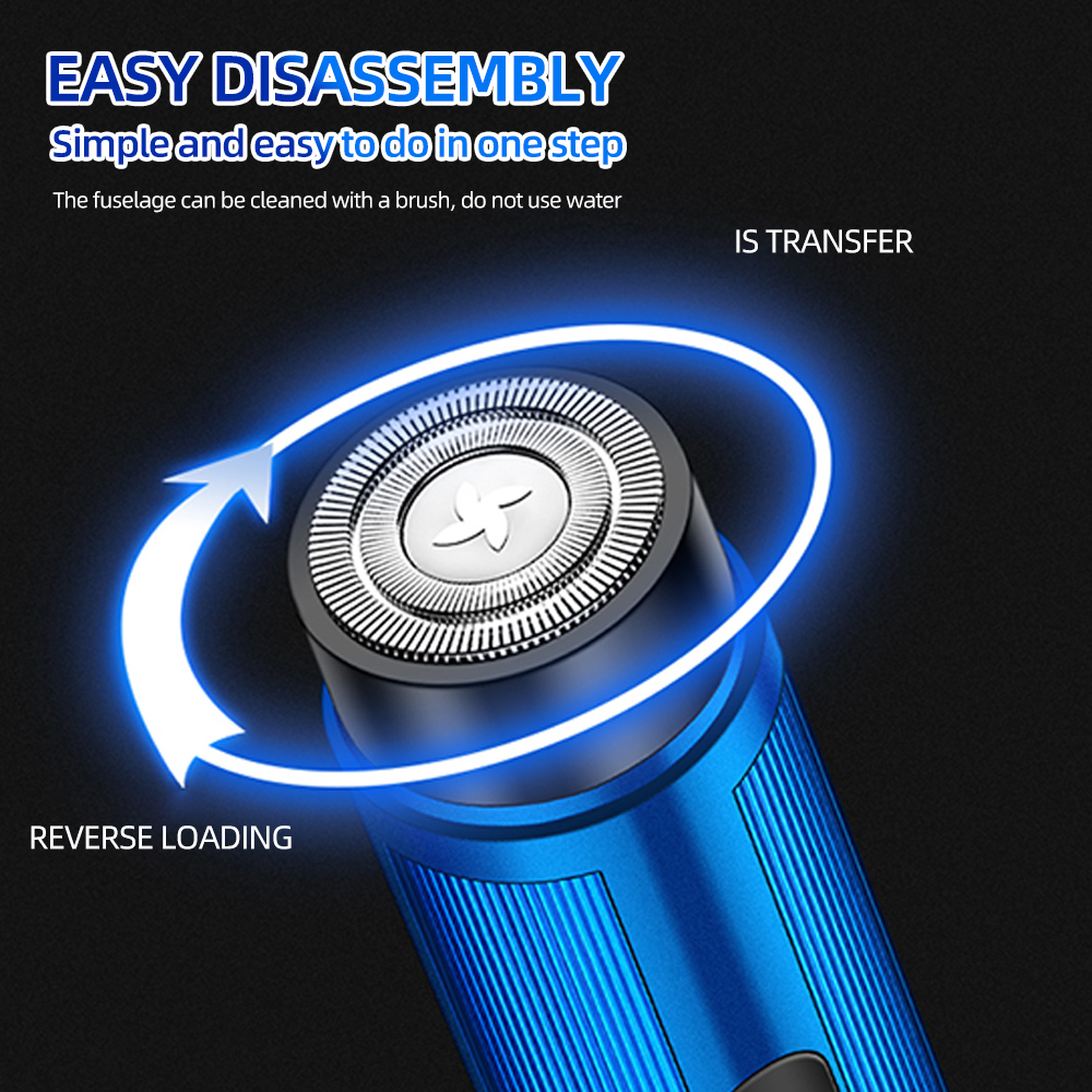 Mini Barbeador Elétrico Recarr - Men'S Grooming Shaver avaliação e preço