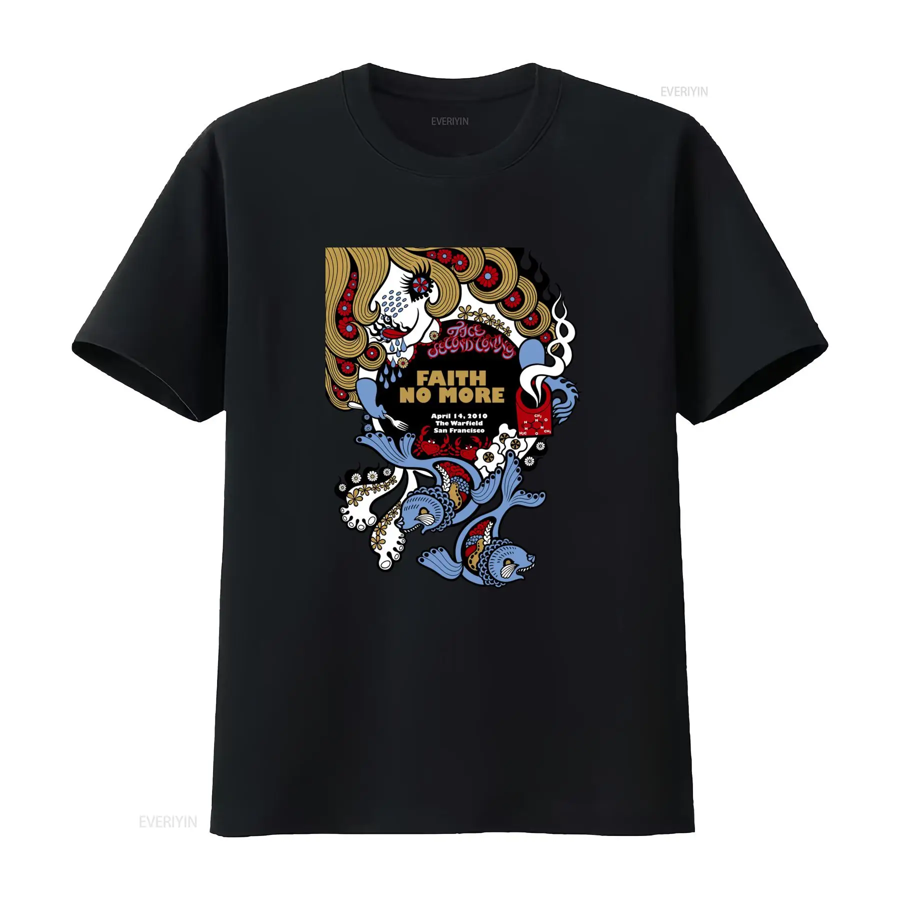Camiseta Faith No More com est - Face Wash Mens avaliação e preço