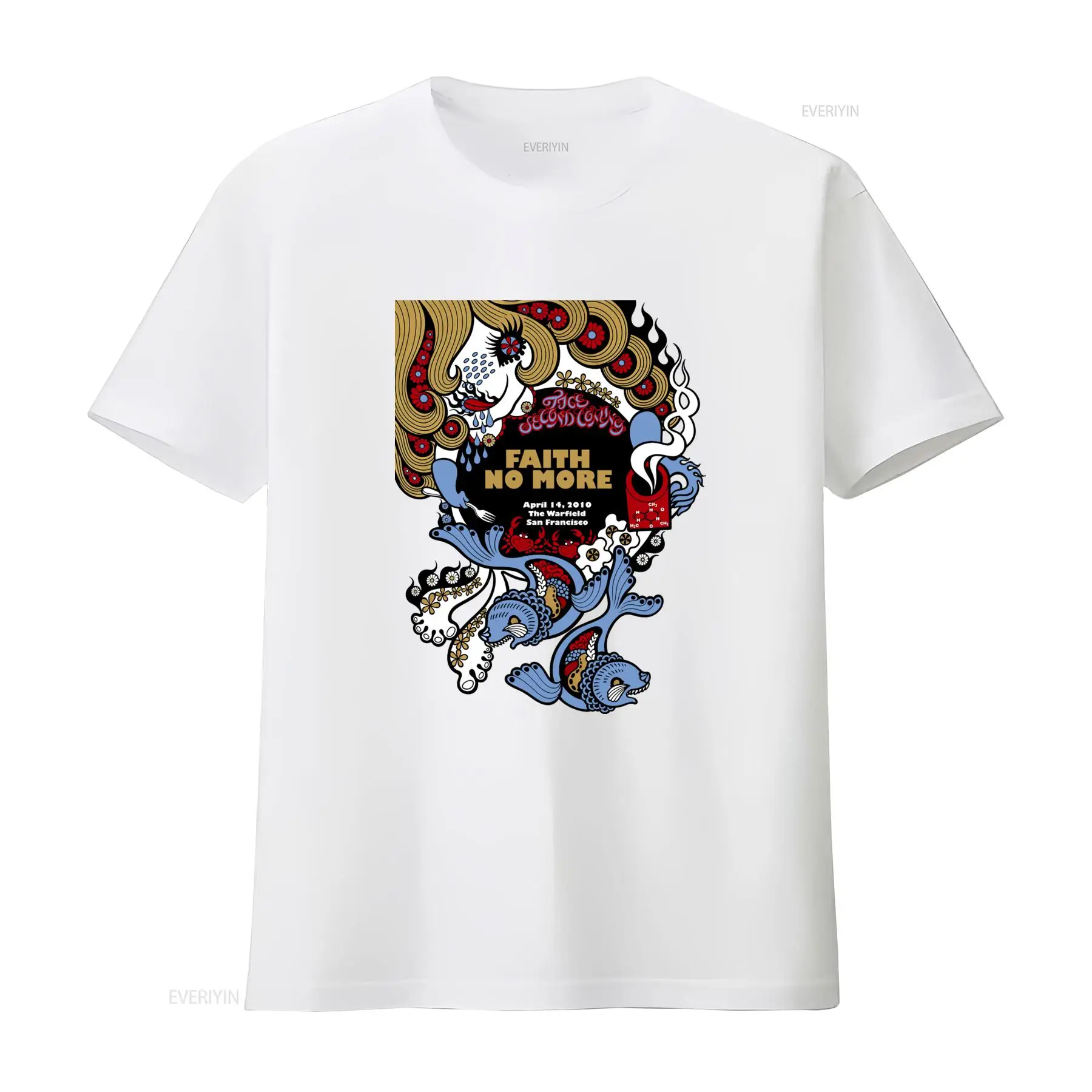 Camiseta Faith No More com est - Face Wash Mens avaliação e preço